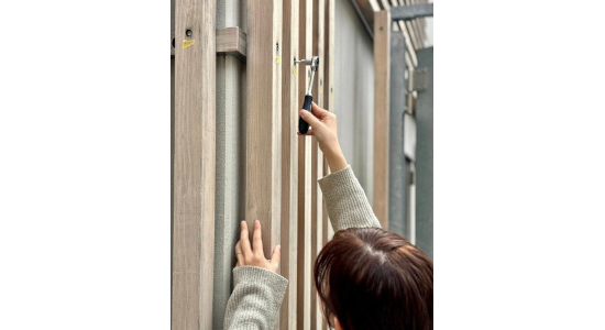 建物外装としてのつな木材